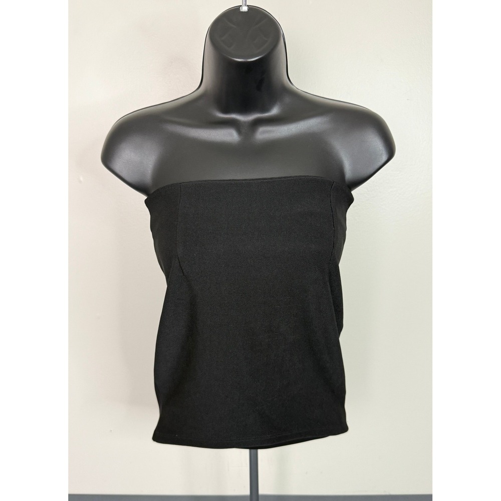 Blanc Women's Strapless Tube Top Black Size XS Retro 90s Casual